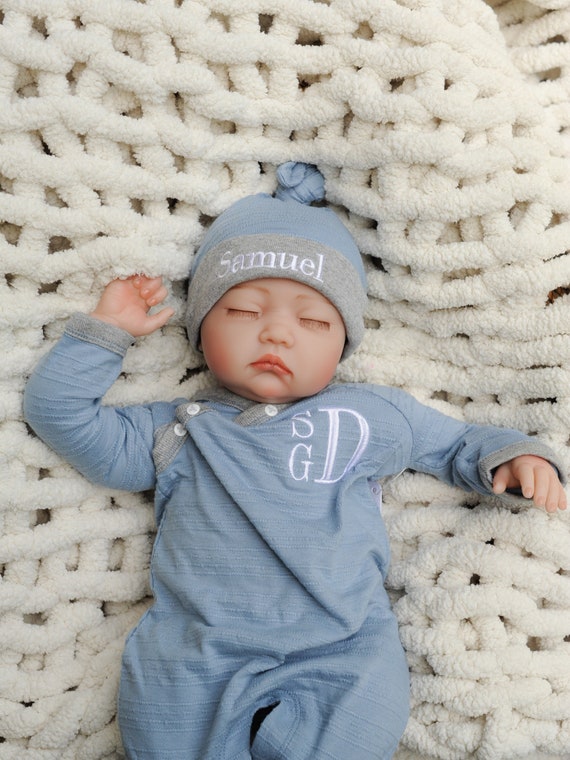 Baby Boy Coming Home Outfit, Newborn Coming Home Outfit, Navy Boys