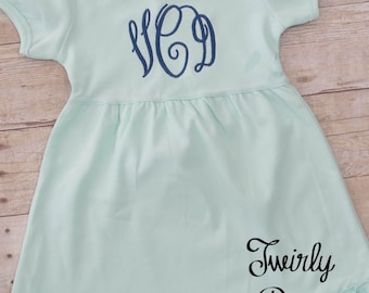 Monogrammed Dress for Girls