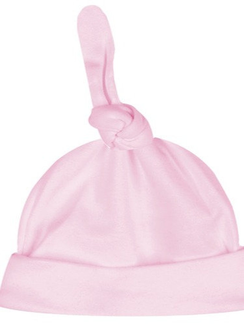 Ivory Newborn Hat, Personalized Baby Hat image 7