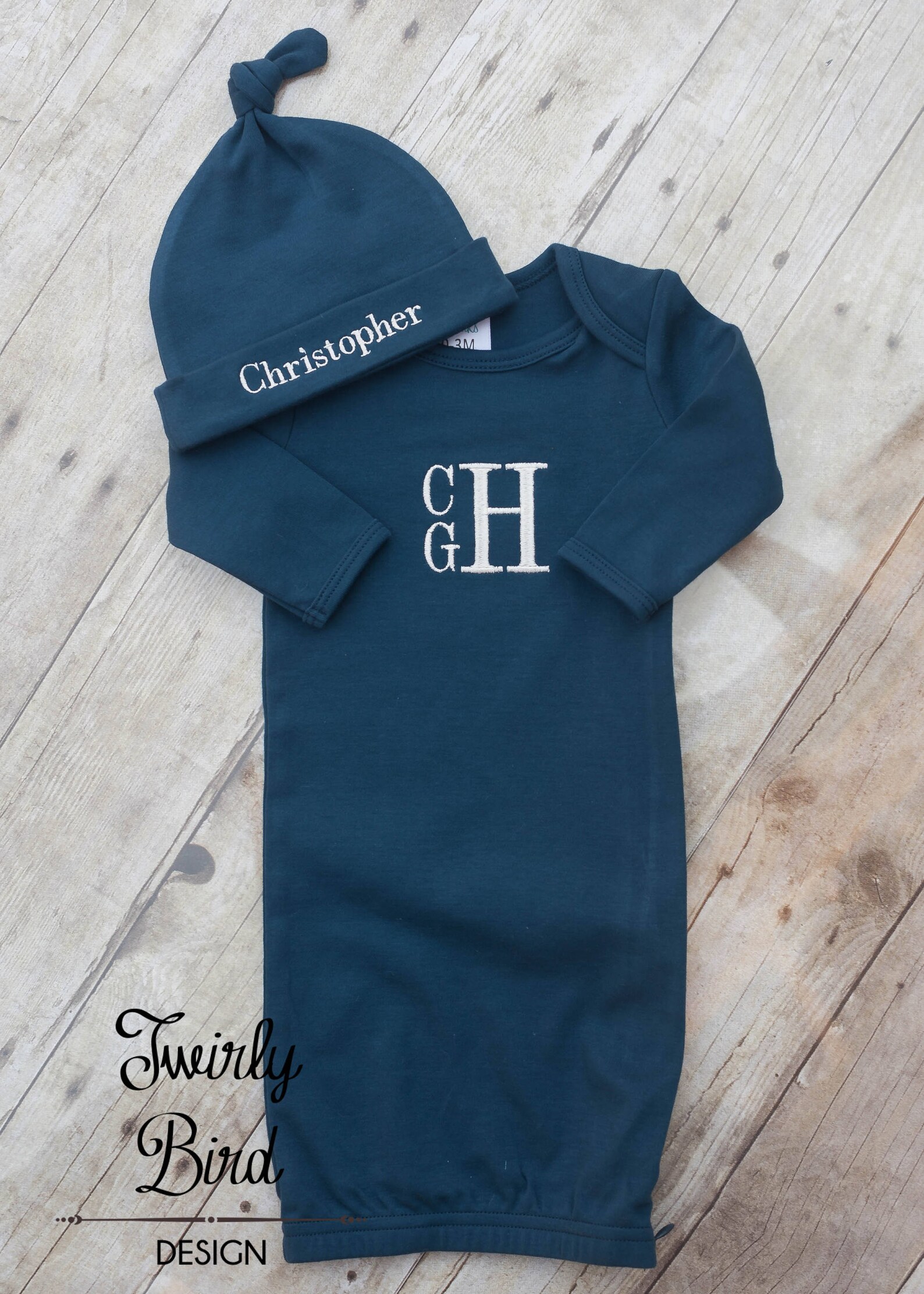 Boy Baby Gown Baby Boy Gown Blue Baby Gown Baby Shower Etsy