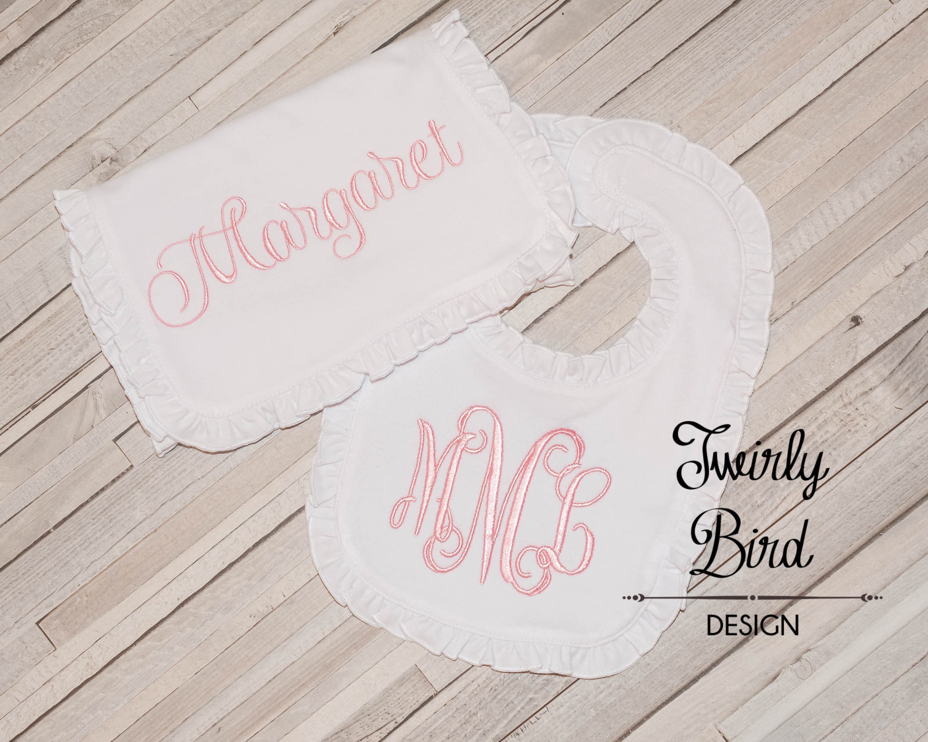 personalized bibs and burp cloths