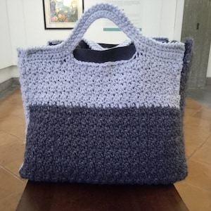 PATTERN: Gray tote bag, wool handbag, tote bag, gray wool tote bag
