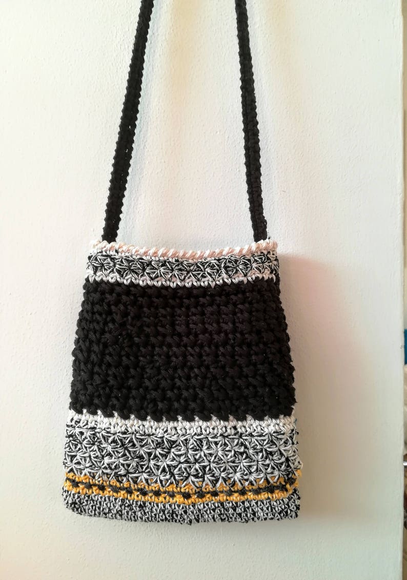 PATTERN: shoulder little bag, crossbody mini purse, shoulder strap mini purse, crocheted mini bag, little bag, crocheted little purse image 6