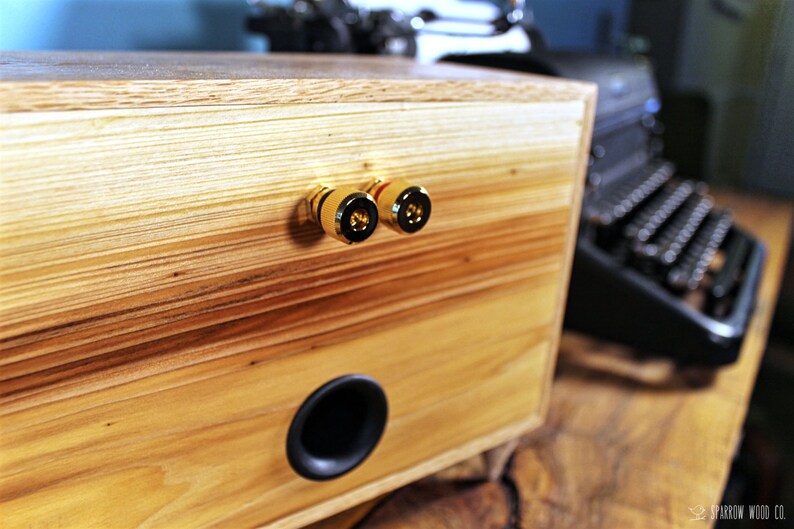 Reclaimed Wood Oak Handmade Bookshelf Speakers Pair ORIGIN Etsy