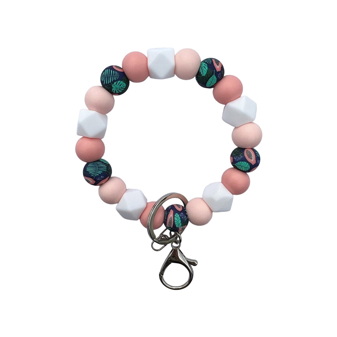 Papaya Keychain Wristlet Etsy