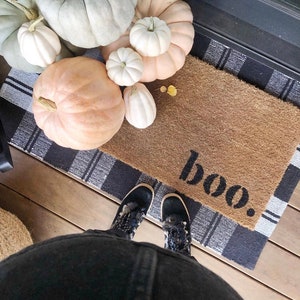 Halloween Doormat, Halloween Decor, boo doormat, Fall Porch Decor, Cute Doormat, Scary Decor, Doormats Funny, Doormat Custom, Outdoor Rug