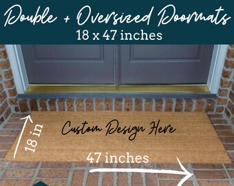 Double Door Doormat Etsy