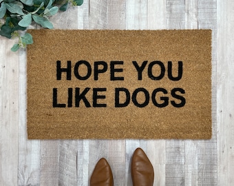 Dog Doormat, Funny Dog Door Mat, Cat Welcome Mat, Rude Doormat, Custom Dog Doormat, Chickens Gift, Dog Mom Gift, Dog Welcome Mat, Dog Decor