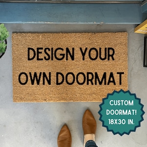 Custom Doormat, Personalized Doormat, Monogram Welcome Mat, Custom Last Name Doormat, Doormat Outdoor Decor, Design your own doormat, coir