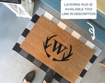 Rustic Doormat Etsy