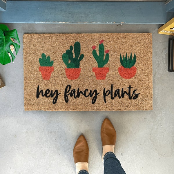 Plant Doormat Etsy