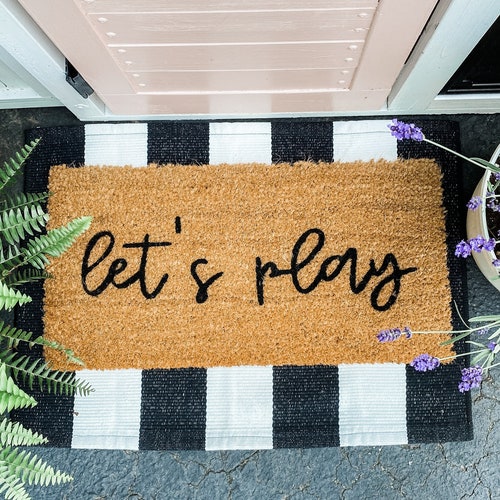 Mini Playhouse Doormat / 24 Inch Small Doormat / Monogram Etsy