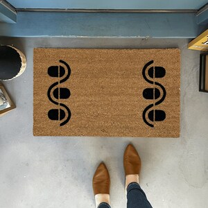 Boho Rug, Simple Welcome Mat, Summer Doormat Retro, Modern Porch Decor, Doormats Outdoor, New Home Gift, Modern Welcome Mat, Boho Doormat