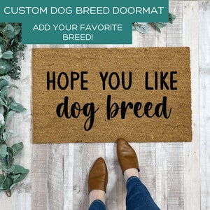 Custom Doormat, Dog Door mat, Dog Breed Doormat, Labradoodle doormat, Funny doormat, Chihuahua, Dog Welcome Mat, Pug Door Mat, Corgies