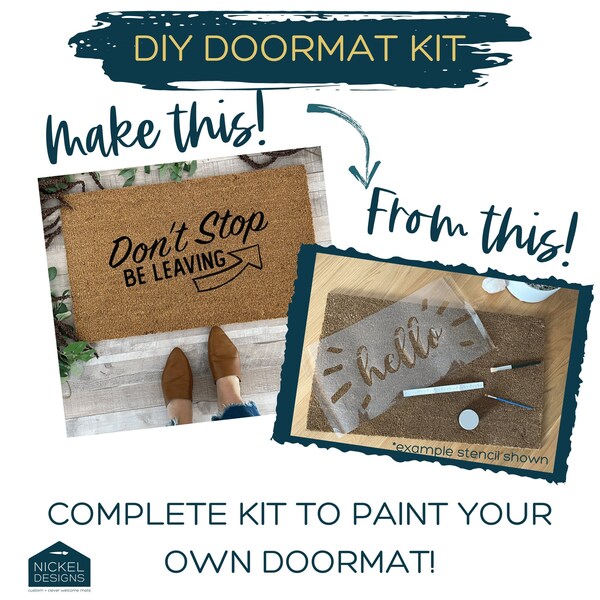 Doormat Painting Kit Etsy