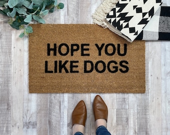 Dog Doormat, Funny Dog Door Mat, Large Doormat for porch, Dog Mom Gift, Dog Welcome Mat, Dog Decor, Dog Gifts for owners, new pet gifts
