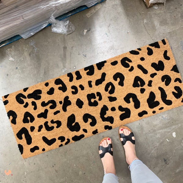 Leopard Door Mat Etsy