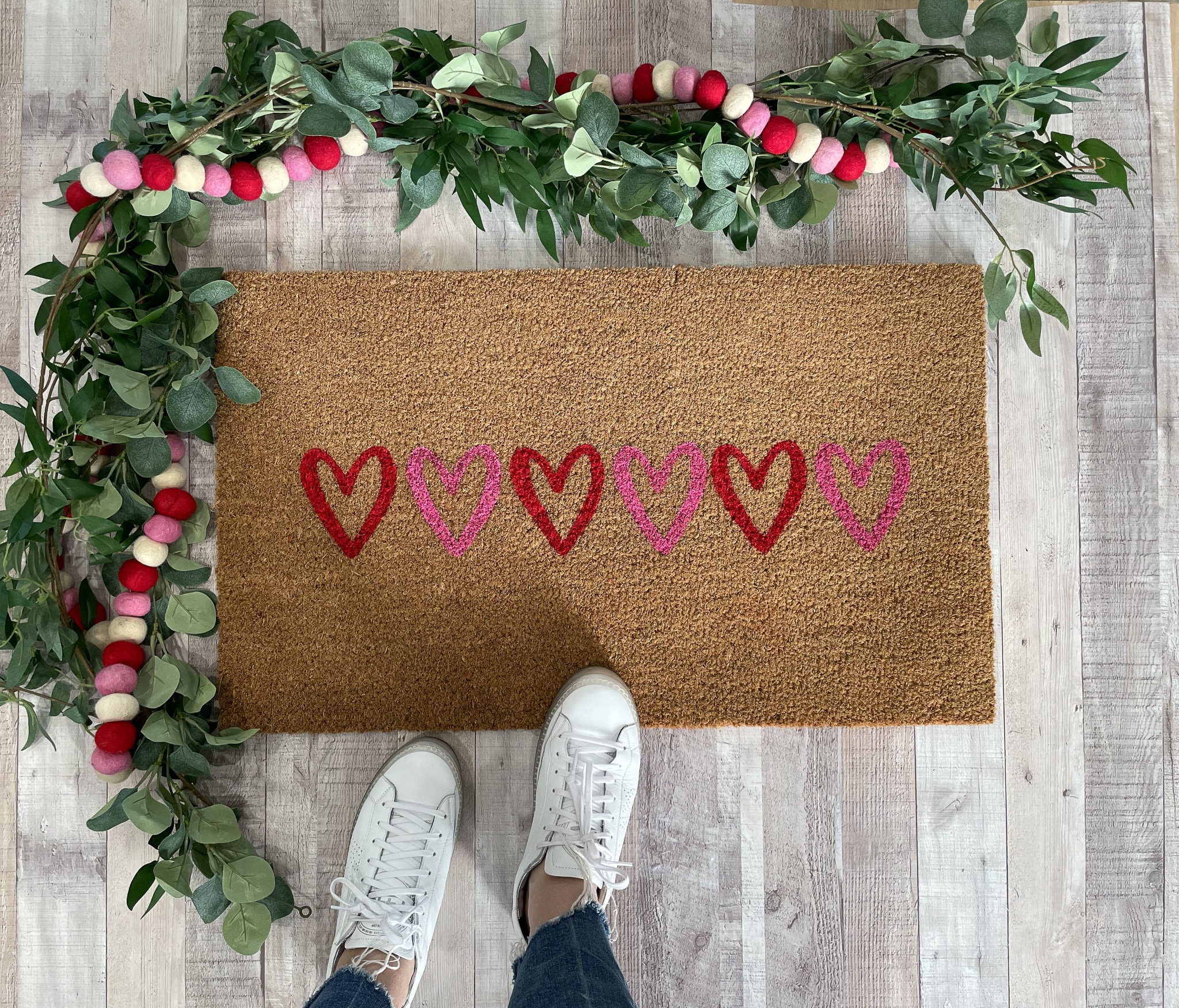 Valentine's Heart Doormat / Outdoor Doormat / Housewarming Etsy