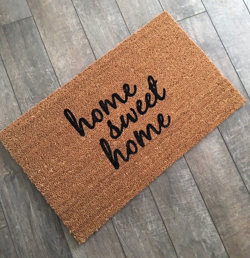 Home Sweet Doormat Outdoor Welcome Mat Custom Door Image 0