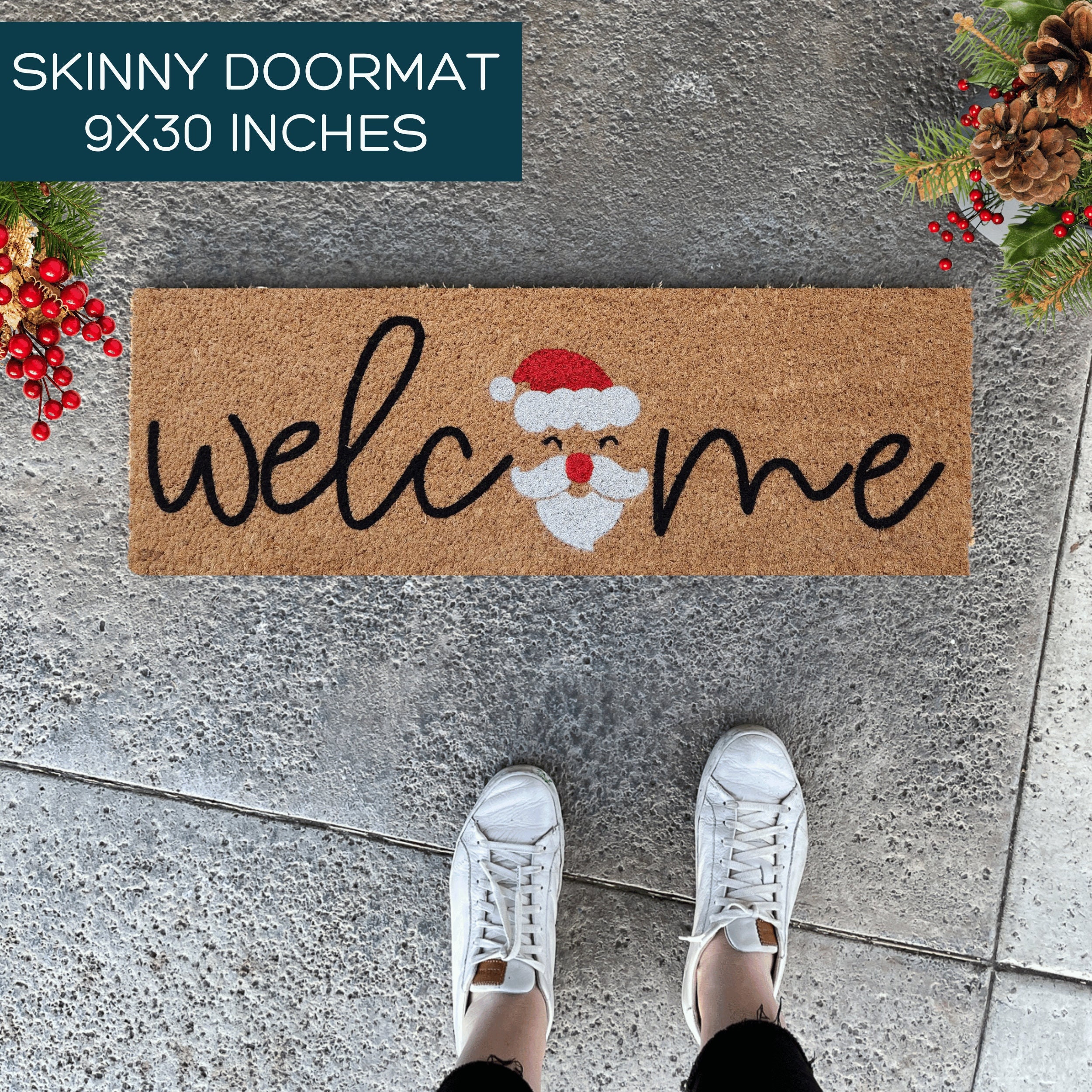 Christmas Door Mat, 20 X 32 Inches,christmas Door Mat Christmas Decorative  Doormat Anti-slip Winter Doormat For Xmas Seasonal Holiday Indoor Outdoor H