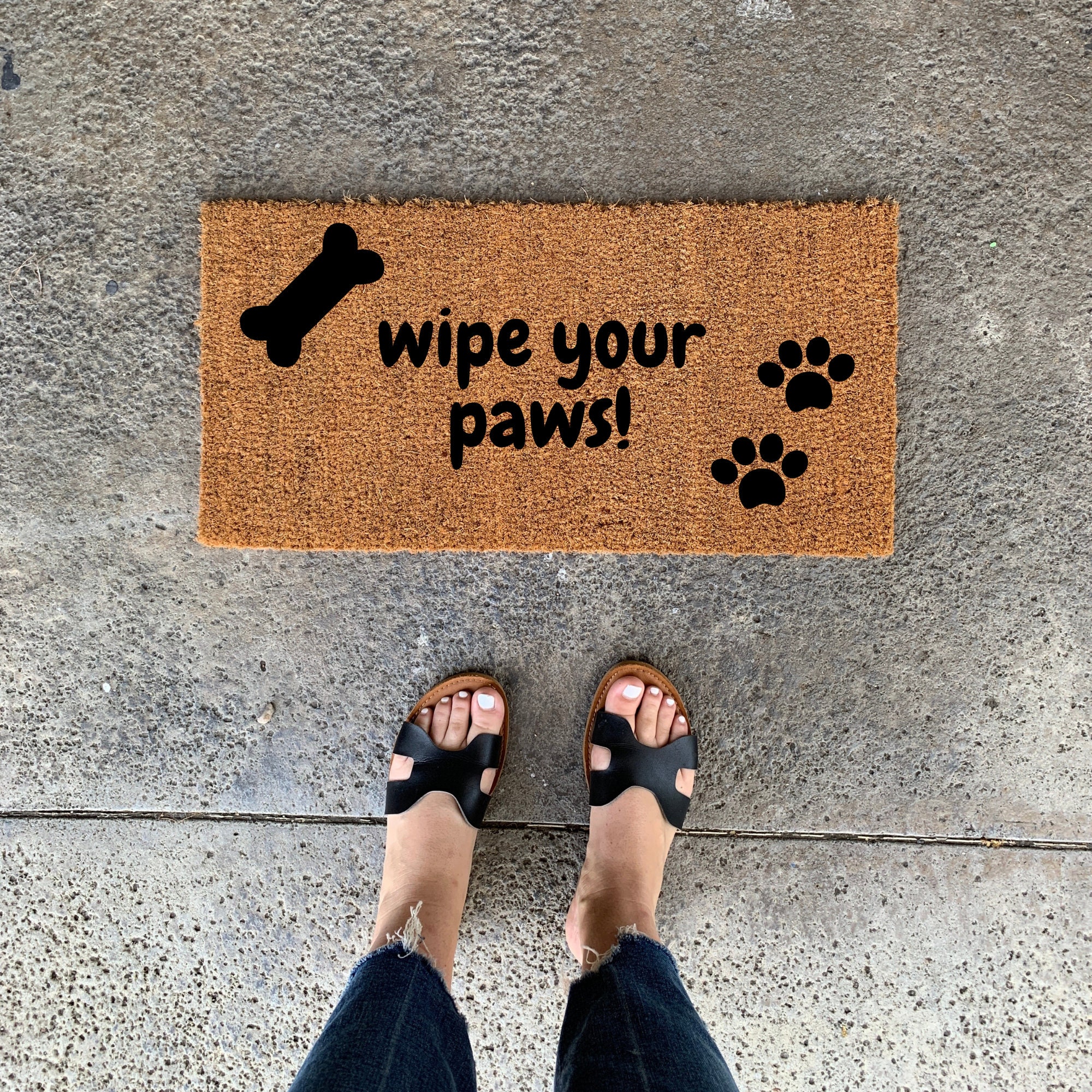 Custom Mini Doormat / Skinny Doormat / 24 Inch Small Doormat / Etsy