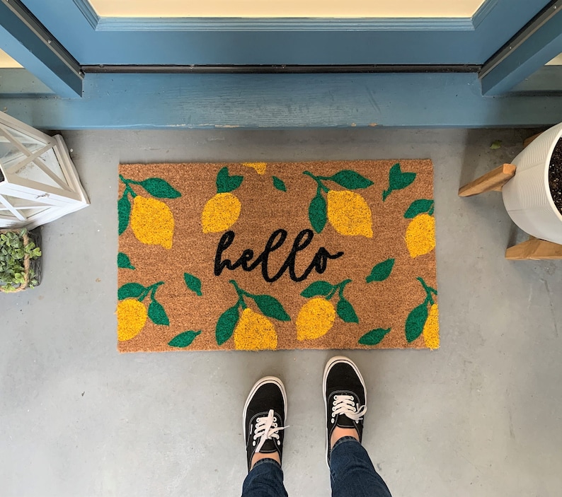 NickelDesignsShop Lemon Doormat
