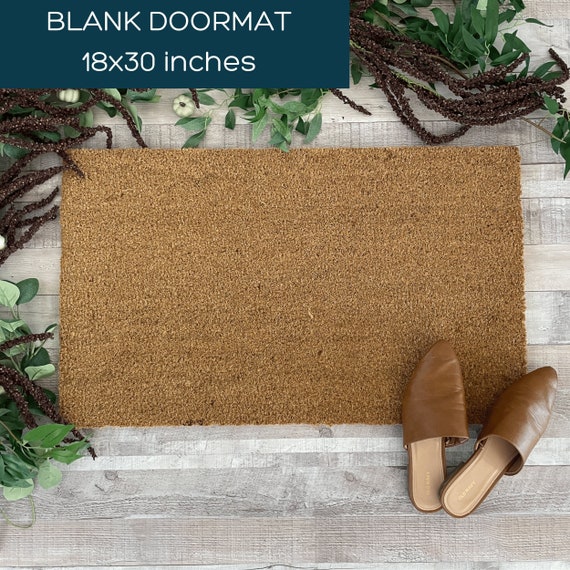 Blank 18x30 Extra - Thick Handwoven Coconut Fiber Doormat