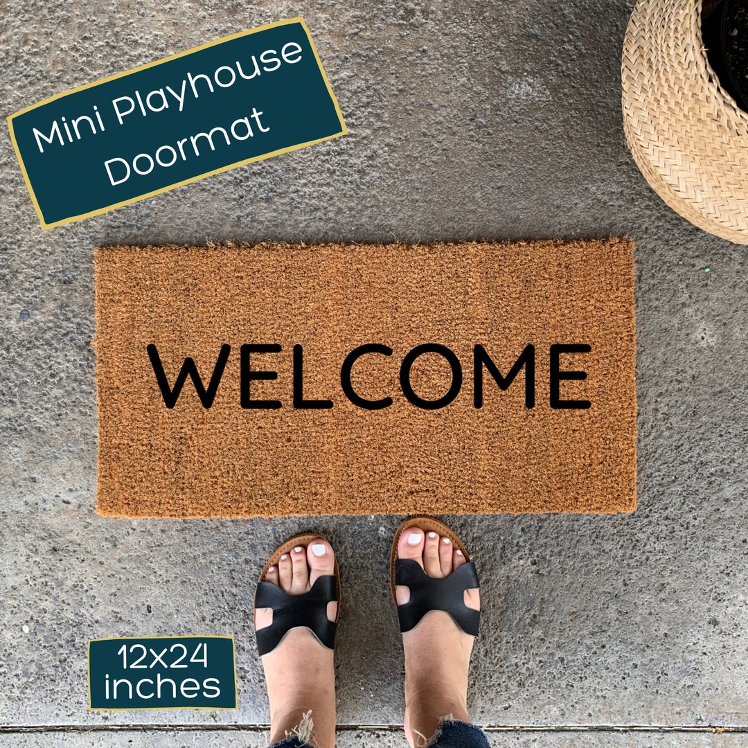 Mini Playhouse Doormat, Small Mat, Playhouse Doormat, Kid's