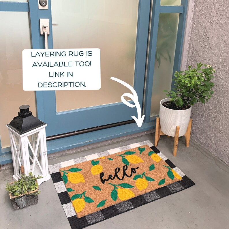 NickelDesignsShop Lemon Doormat - Thumbnail 2