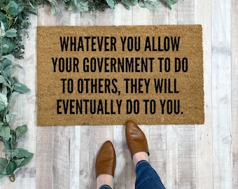Anti Trump Door mat, Resist Sign, Political welcome mat, Liberal Decor, FDT Coir Doormat, Activist Door Mat