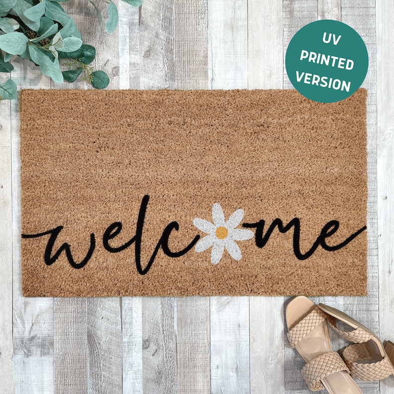 NickelDesignsShop Daisy Welcome Doormat - Thumbnail 4
