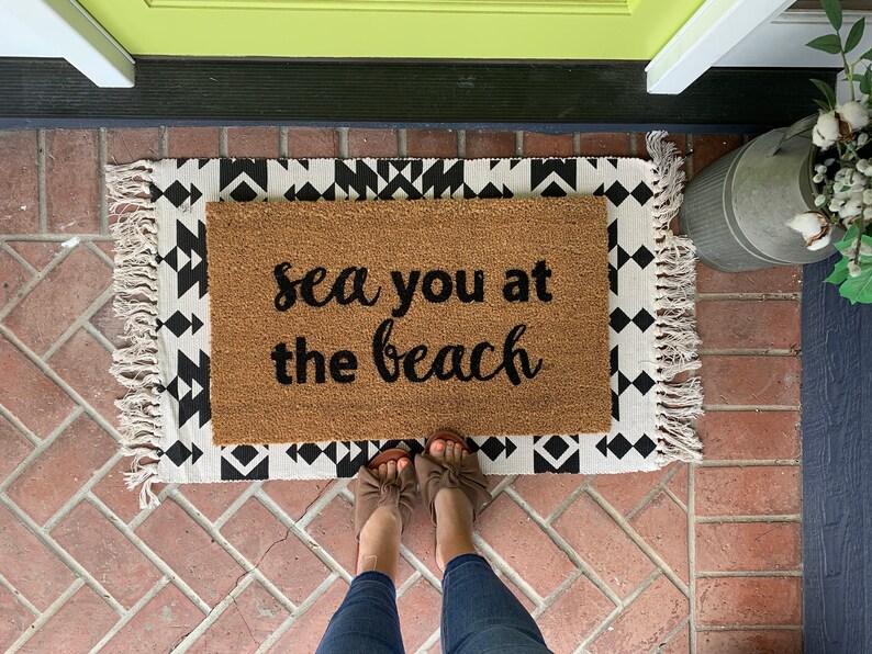 Beach House Doormat / Funny Door Mat / Custom Door Mat / Etsy