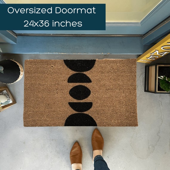Large Door Mat, Boho Doormat, Mid-century Modern Decor, Unique Doormat, Apartment  Welcome Mat, Front Door Welcome Mat, New Apartment Decor 