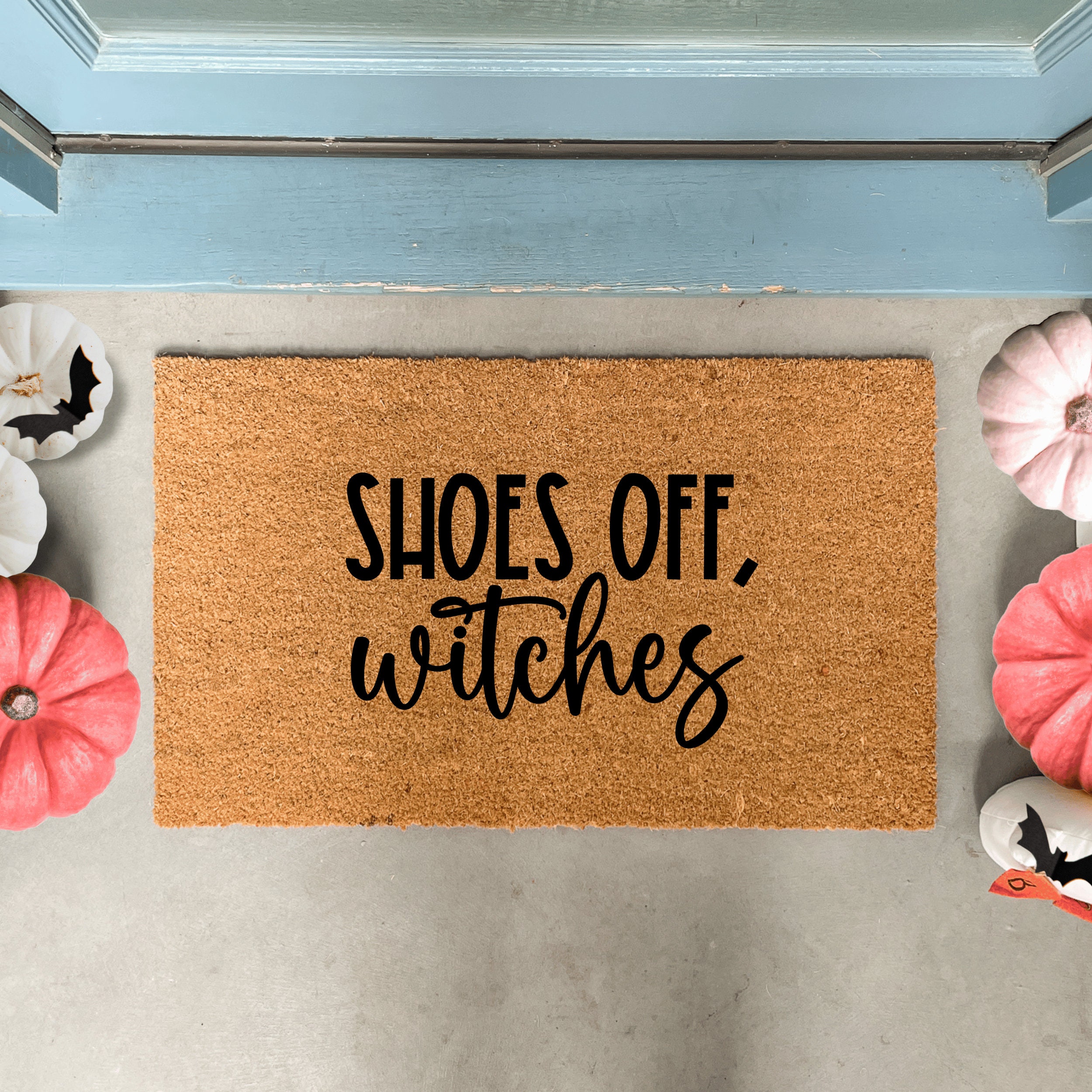 Discover Funny Halloween Front Doormat, Witch Doormat