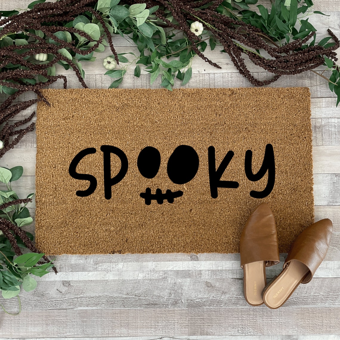 Halloween Doormat Spooky Season Ghost Doormat Scary Decor Etsy