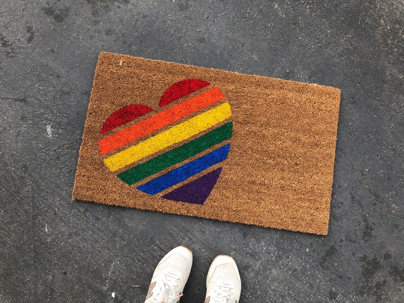 Gay Pride Doormat / LGBT Pride / Trans Pride Gift / Outdoor Etsy