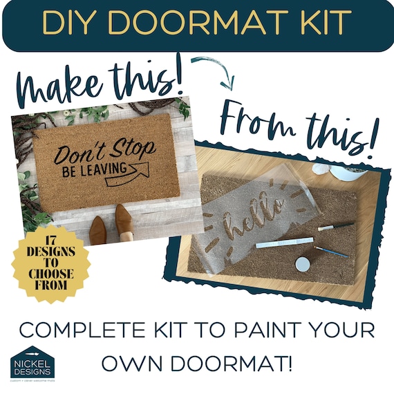 How to Paint a Doormat - Crazy Wonderful