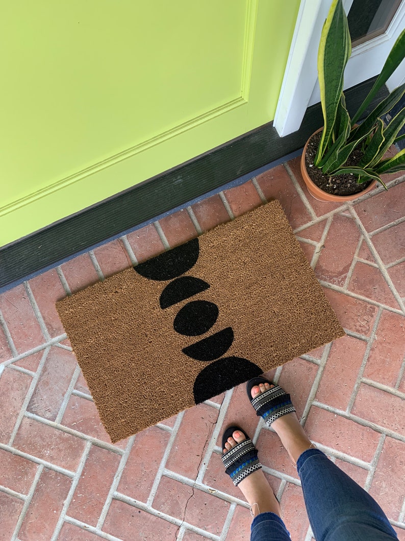 Modern Boho Doormat / Custom Door Mat / Housewarming Doormat / Etsy