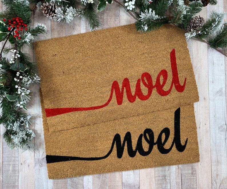 Christmas Doormat Holiday Door Mat Double Doormat for Front Etsy