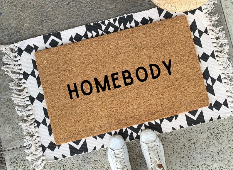 Homebody Doormat / Unique Doormat / Custom Doormat / Front Etsy