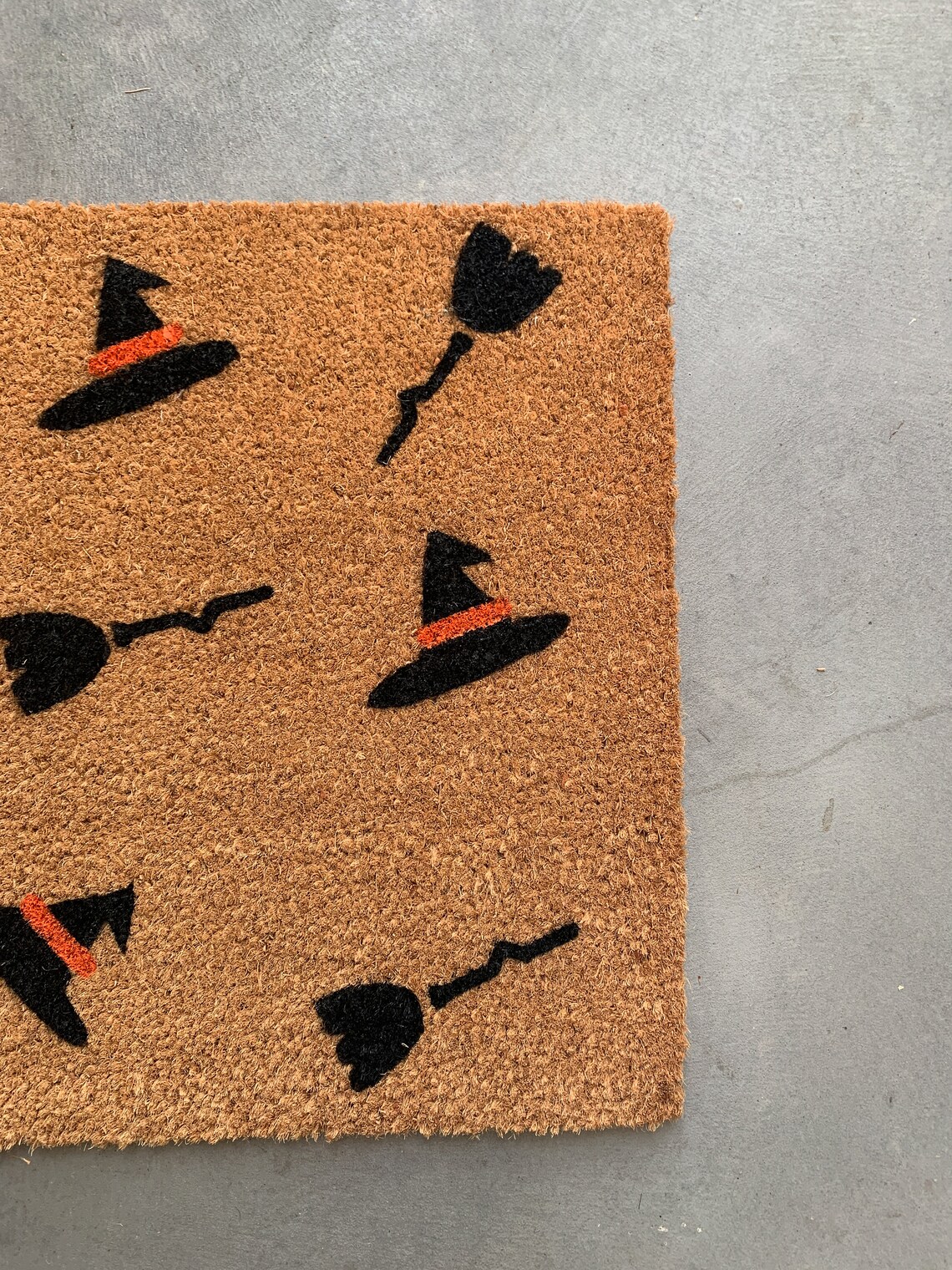 Witch Doormat Halloween Doormat Witch Decor Front Porch Etsy