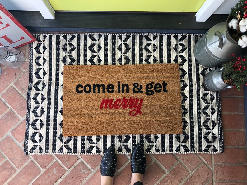 Funny Holiday Doormat / Christmas Doormat / Mat / Etsy