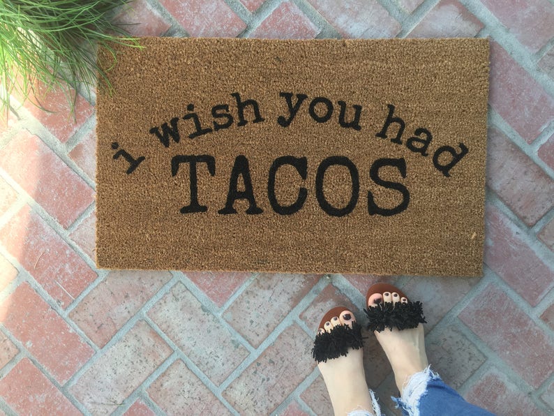 Tacos Doormat Door Mat Personalized Doormat Custom Etsy