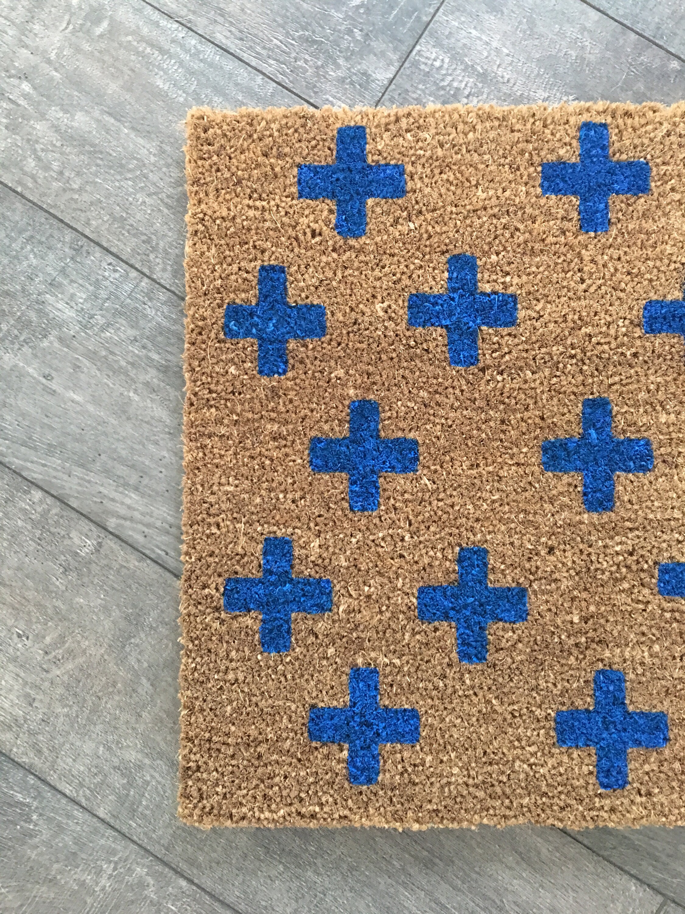Swiss Cross Modern Doormat / Custom Doormat / Housewarming Etsy