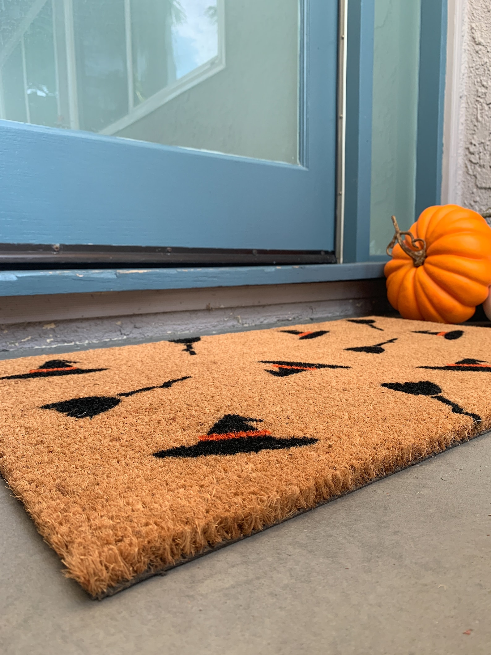 Witch Doormat Halloween Doormat Witch Decor Front Porch Etsy