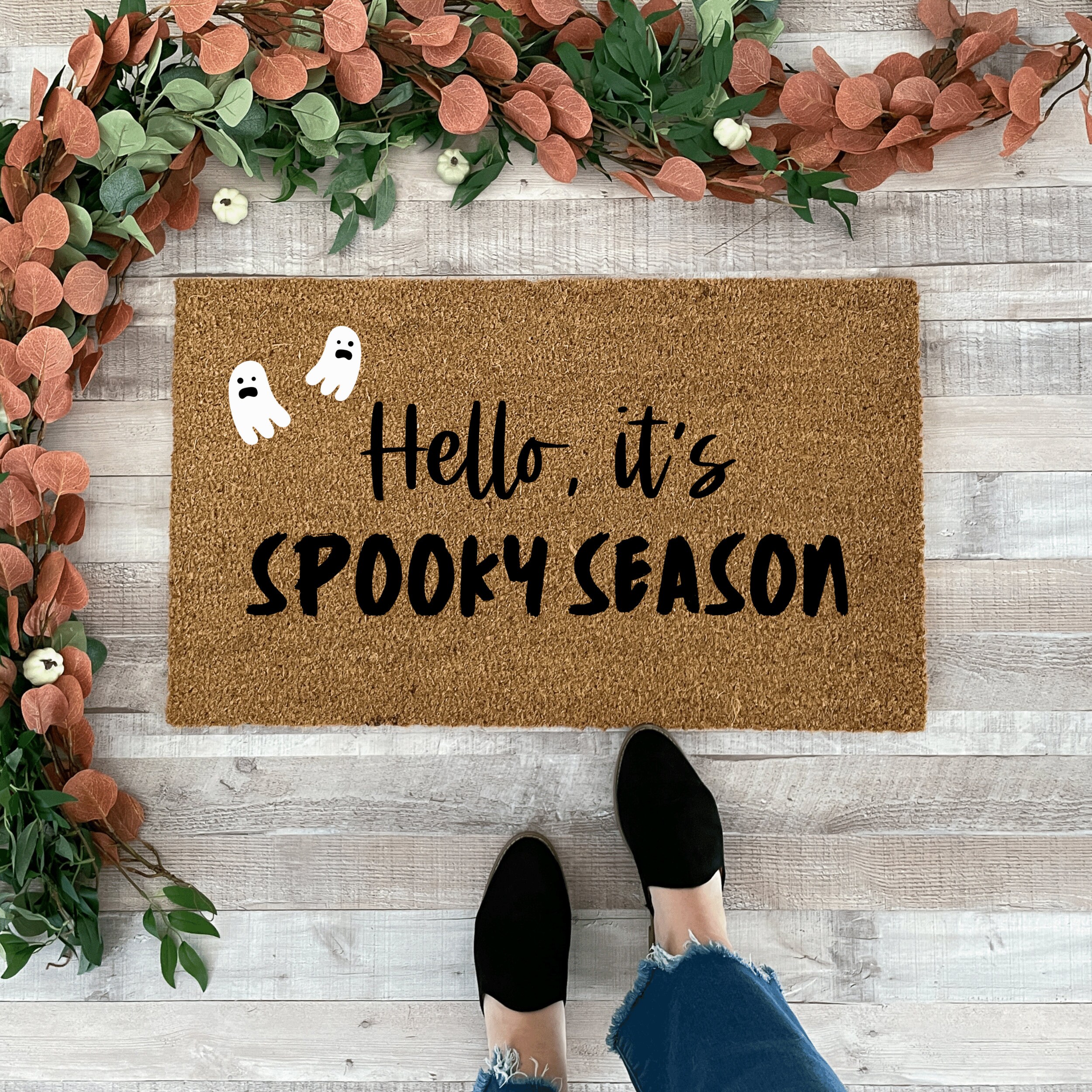 Discover Halloween Front Doormat, Spooky Season Doormat