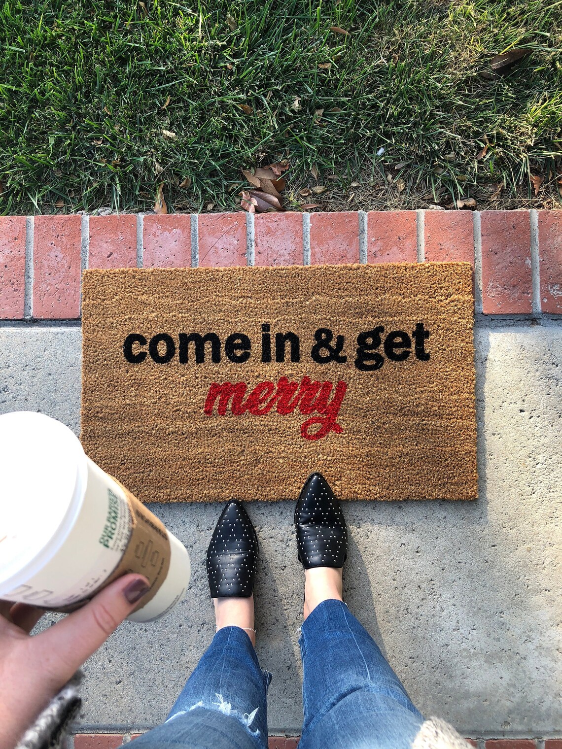 Funny Holiday Doormat / Christmas Doormat / Mat / Etsy