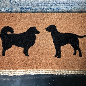 Custom Dog Doormat, Personalized Door Mat, Animal Door Mat, Front Door Mat, Gift for Dog Owner, New Home Gift for Cat Lover, Cat Sign
