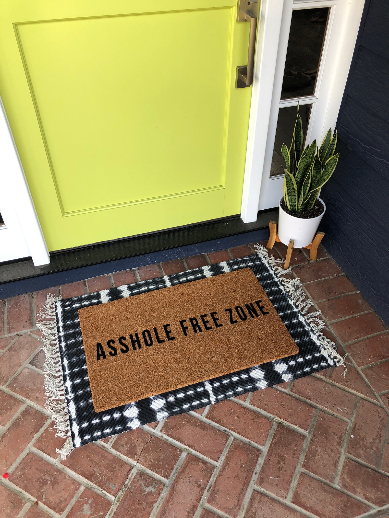 Rude Doormat Asshole Doormat Cuss Word Doormat Front Door Etsy