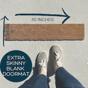 Skinny Doormat, Plain Doormat for Dogs, Small Doormat, Blank Doormats, Blank Doormat, Small Welcome Mat, Playhouse Doormat, Doormat Layering